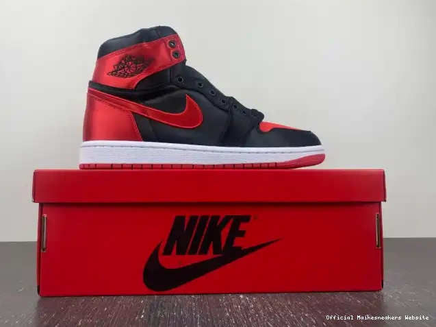Official Maikesneakers Jordan High 1 Satin Air WMNS OG FD4810-061 Bred 0516